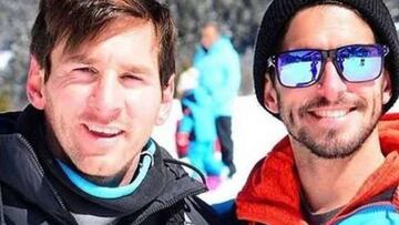 Messi disfruta de su día libre en Andorra, con Leandro Adorna.