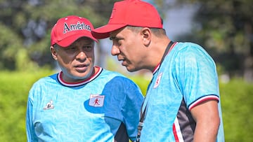 Alex Escobar y César Farías en América de Cali