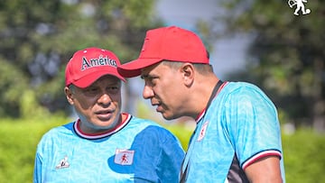 Alex Escobar y César Farías en América de Cali