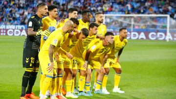 Once de Las Palmas antes del partido de LaLiga SmartBank ante el Zaragoza.