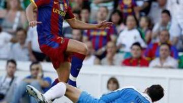 <b>EL GUAJE SE ESTRENA. </b>Villa marcó su segundo gol en partido oficial con el Barça y el primero en la Liga. Toño evitó que el delantero asturiano no hiciera alguno más.