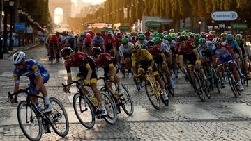 Pelotón en el Tour de Francia.