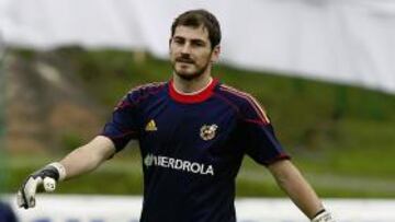 Casillas, ayer en la sesión.