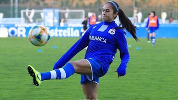 Carolina Arbel&aacute;ez, jugadora del Depor y de la Selecci&oacute;n de Colombia. 