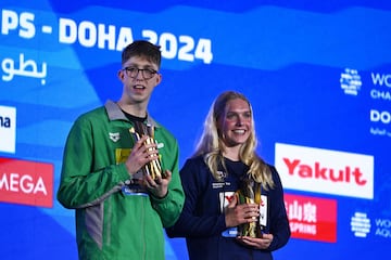 Daniel Wiffen y Claire Curzan, designados Nadadores de Doha 2024.
