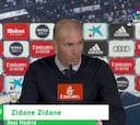 Zidane: "Estoy muy decepcionado por mis jugadores"