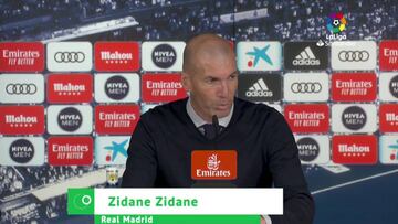 Zidane: "Estoy muy decepcionado por mis jugadores"