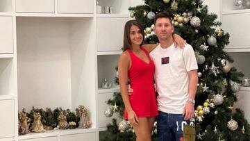 Lionel Messi y Antonela Roccuzzo bailan por Navidad