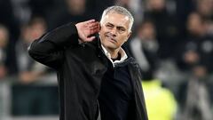 Mourinho, dirigi&eacute;ndose a los aficionados de la Juventus.