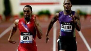 <b>GANADOR. </b>Gay llega a la meta por delante de Xavier Carter (4º).
