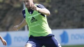 Andreu Fontás, jugador del Celta de Vigo, durante un entrenamiento.