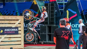 Toni Bou, con la Honda en el X-Trial de Andorra.