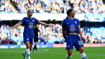 Kerr celebra un gol con el Chelsea.