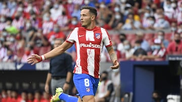 Saúl, durante el partido contra el Elche.
