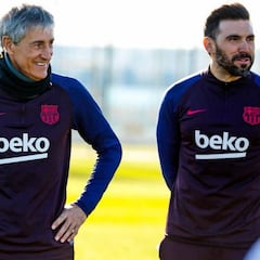 Setién busca el 9 en la cantera