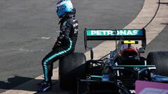 Bottas durante el fin de semana en Silverstone.