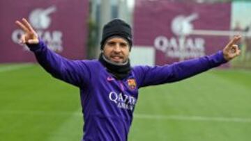 Jordi Alba se entrena con el grupo sin el alta médica