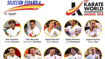 Sandra S&aacute;nchez y Dami&aacute;n Quintero liderar&aacute;n al equipo espa&ntilde;ol de katas en los Mundiales de Karate de Madrid.