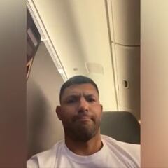 ¡Rodeado de brasileños!: el ‘calvario’ de Kun Agüero en su viaje a Qatar