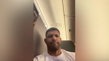 ¡Rodeado de brasileños!: el ‘calvario’ de Kun Agüero en su viaje a Qatar