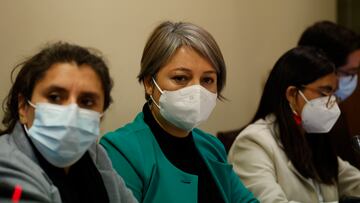 Valparaiso, 19 de julio de 2022.
La ministra del trabajo Jeannette Jara participa de la Comision de Hacienda del Senado en la que se discute el proyecto de bono invierno del gobierno.
Raul Zamora/Aton Chile