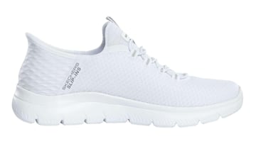 Zapatillas Skechers en color blanco con suela acolchada y disponible en Amazon