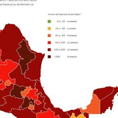 Mapa y casos de coronavirus en México por estados hoy 29 de julio