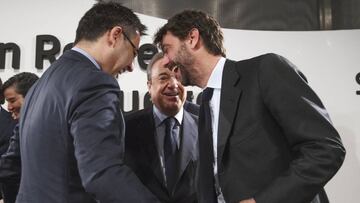 Bartomeu y Agnelli coinciden en un acto