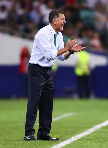 Juan Carlos Osorio durante la derrota de México ante Alemania.