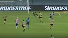 ¡Con la cara! La tapada clave de Matías Cano ante Junior