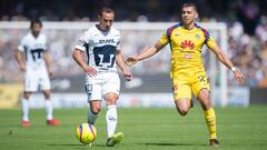 El insólito chascarro de Marcelo Díaz en el Pumas-América