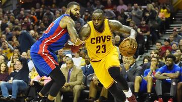 Irving celebra el regreso de LeBron aplastando a los Pistons