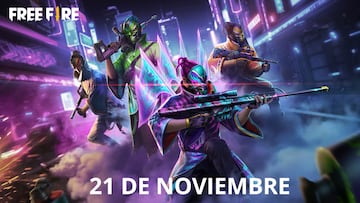Códigos Free Fire de hoy 21 de noviembre de 2021; todas las recompensas gratis