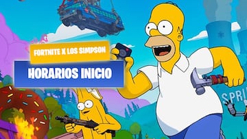fortnite nueva temporada los simpson hora horarios inicio