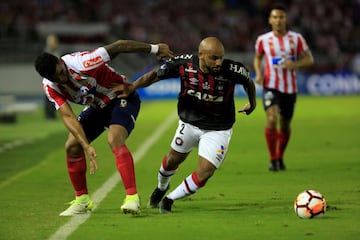 Junior y Atlético Paranaense empataron 1-1 en el estadio Metropolitano. Barranquilla gozó con los primeros 90 minutos de la final de Copa Sudamericana.