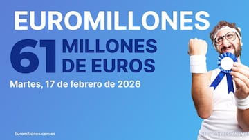 Euromillones: comprobar los resultados del sorteo de hoy, martes 17 de febrero
