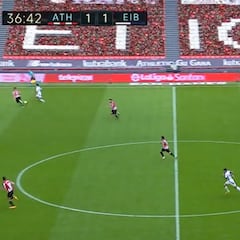 El jugadón de Bryan Gil ante tres futbolistas del Athletic