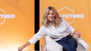 La vicepresidenta segunda y ministra de Trabajo y Econom¨ªa Social en funciones, Yolanda D¨ªaz, participa en la segunda jornada de la segunda edici¨®n de ¡®Metafuturo¡¯, en el Ateneo de Madrid, a 17 de octubre de 2023, en Madrid (Espa?a). ¡®Metafuturo¡¯ son unas jornadas para dar a conocer al p¨²blico, las l¨ªneas de desarrollo que marcar¨¢n los pr¨®ximos a?os en el mundo, as¨ª como los retos globales a los que se enfrenta. A trav¨¦s de distintas ponencias, mesas redondas y encuentros, se llevan a cabo cuestiones como la Inteligencia Artificial (IA) y la Tecnolog¨ªa Disruptiva, la Sostenibilidad y la Energ¨ªa, la Econom¨ªa y las Finanzas, las Smart Cities, la Geopol¨ªtica y la Emergencia Migratoria, la Ciencia al servicio de la Salud, la Generaci¨®n Silver o la Comunicaci¨®n y la Libertad de Expresi¨®n, entre otros.
17 OCTUBRE 2023;ATRESMEDIA;IA;INTELIGENCIA ARTIFICIAL;METAFUTURO;
Eduardo Parra / Europa Press
17/10/2023