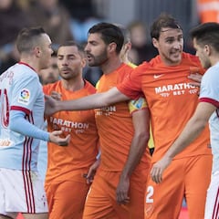 El Celta se aleja de Europa y el Málaga, del milagro