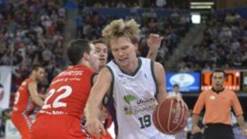 El alero lituano Kuzminskas fue el mejor jugador del Unicaja junto a Toolson.