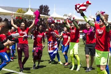 Atlético Madrid Women's first league title - in pictures