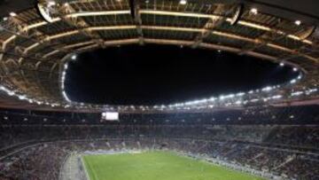 Panorámica del estadio Saint-Denis, sede de la Eurocopa de Naciones Francia 2016.