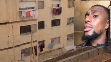 Iwobi, sorprendido con su hotel en Rabat.