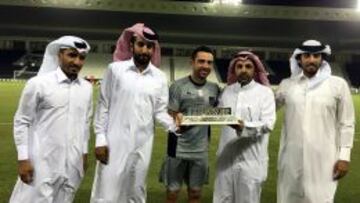 Xavi, mejor jugador de septiembre en Qatar
