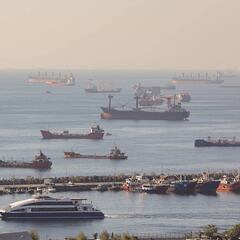 Atasco de petroleros en el Bósforo