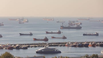 Atasco de petroleros en el Bósforo