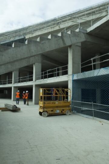 Las obras del nuevo estadio del Atlético van viento en popa 