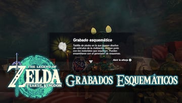 the legend of zelda tears of the kingdom nintendo switch guia grabados esquematicos ubicaciones