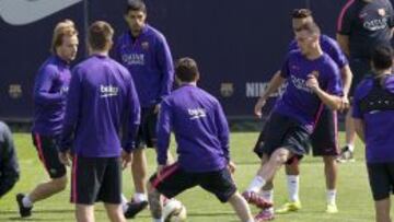 Entrenamiento del Barça