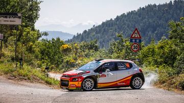 15 LLARENA Efrén(ESP), FERNÃNDEZ Sara (ESP), Team Rallye Team Spain, Citroen C3 R5 , action during the 2020 Rally di Roma Capitale, 1st round of the 2020 FIA European Rally Championship, from July 24 to 26, 2020 in Rome, Italy - Ph